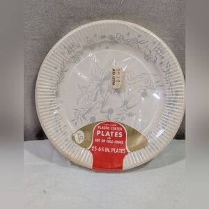 Vtg 1970's Sealed Tuttle Press Wedding Dessert Cake Plates White Silver Bells